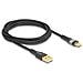 Cavo USB 2.0 Tipo-A maschio a USB Type-C maschio con ricarica rapida da 60 W trasparente 2 m - Foto miniatura 1