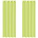 Tende In Voile Con Occhielli 2 Pz Verde Mela 140x260 Cm - Foto miniatura 2