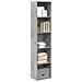 Libreria Grigio Cemento 40x30x189 Cm In Legno Multistrato - Foto miniatura 1