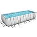 Piscina Fuori Terra - Rettangolo - 640x274x132 Cm - Grigio - Include Accessori Coordinati Cb29 - Foto miniatura 4