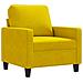 Poltrona Giallo 60 Cm Velluto - Foto miniatura 1