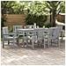 Sedie da Pranzo da Giardino  6 pz Grigio Chiaro 65.5x55.5x88 cm HDPE, Sedie da Pranzo da Giardino  2 pz Grigio Chiaro HDPE - Foto miniatura 2