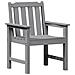 Sedie da Pranzo da Giardino  6 pz Grigio Chiaro 65.5x55.5x88 cm HDPE, Sedie da Pranzo da Giardino  2 pz Grigio Chiaro HDPE - Foto miniatura 4
