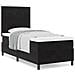 Letto con Rete A Molle e Materasso Nero 80x200 cm Velluto - Foto miniatura 4