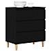 Mobile Nero Rovere 60x35x70 cm Legno ingegnerizzato - Foto miniatura 3