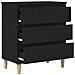 Mobile Nero Rovere 60x35x70 cm Legno ingegnerizzato - Foto miniatura 5