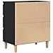 Mobile Nero Rovere 60x35x70 cm Legno ingegnerizzato - Foto miniatura 8