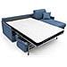 Evans Divano Letto Angolare Impermeabile T13 Blu - Foto miniatura 2