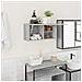 Armadietto Bagno Grigio Sonoma 60x25x30 cm in Legno Multistrato - Foto miniatura 2