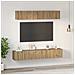 Set di mobili TV 5 pcs rovere artigianale Media 80 x 30 x 30 cm - Foto miniatura 4