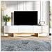 Wopi Mobile Tv Con Armadi Bianchi E In Legno 180 Cm - Foto miniatura 1