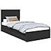 Letto con Contenitore Nero 90 x 190 cm Legno multistrato - Foto miniatura 1
