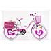 Sch Pink Love 20"" - Bicicletta Per Bambine (6-10 Anni), Ruote 20"", Telaio Acciaio, Con Accessori - Colore Bianco - Foto miniatura 1