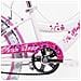 Sch Pink Love 20"" - Bicicletta Per Bambine (6-10 Anni), Ruote 20"", Telaio Acciaio, Con Accessori - Colore Bianco - Foto miniatura 3