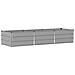 Fioriera Grigio chiaro 240 x 80 x 45 cm Acciaio - Foto miniatura 1