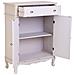 Console In Legno Bianco Con 2 Cassetti E 2 Porte 80x38x110,5h Cm - Foto miniatura 5