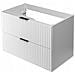 | Mobile sottolavabo - 100/57/46 cm L /A /D - Blanc Mat - Mobili bagno, lavabo, mobili bagno, mobili bagno | Ripiani - Marrone - Foto miniatura 9