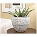 Vaso Decorativo Vkh669-bianco-poliresina-30,5x30,5x24,5 Cm - Foto miniatura 5