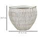 Vaso Decorativo Vkh669-bianco-poliresina-30,5x30,5x24,5 Cm - Foto miniatura 6