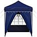 Tenda per feste a pop-up 195 x 195 x 245 cm Blu Tessuto Oxford - Foto miniatura 7