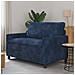 Divano Blu navy 126 x 81 x 87,5 cm Poliestere - Foto miniatura 2