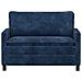 Divano Blu navy 126 x 81 x 87,5 cm Poliestere - Foto miniatura 3