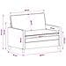 Divano Blu navy 126 x 81 x 87,5 cm Poliestere - Foto miniatura 9