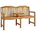 Panchina in legno intagliata a mano Naturale 155 x 60 x 94 cm - Foto miniatura 1
