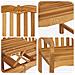 Panchina in legno intagliata a mano Naturale 155 x 60 x 94 cm - Foto miniatura 7