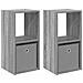 Comodino con cassetto 2 pcs Grigio Sonoma 30,5 x 27 x 59,5 cm - Foto miniatura 1