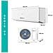 Climatizzatore 9000 BTU V5 A+++ / A++ Inverter WI-FI CLIMA00062 - Foto miniatura 2