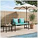 Panchine da esterno 2 -Seater 116 x 56 x 75 cm polyrattan - Foto miniatura 2