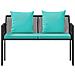 Panchine da esterno 2 -Seater 116 x 56 x 75 cm polyrattan - Foto miniatura 5