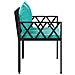 Panchine da esterno 2 -Seater 116 x 56 x 75 cm polyrattan - Foto miniatura 6