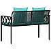 Panchine da esterno 2 -Seater 116 x 56 x 75 cm polyrattan - Foto miniatura 7