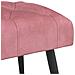 Panchina con bottoni imbottiti Rosa 80 x 40 x 46 cm Velluto - Foto miniatura 5