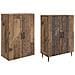 Set di armadi 2 pcs 66 x 34,5 x 89,5 cm Legno ingegnerizzato - Foto miniatura 3