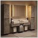 Set di mobili per il bagno 6 pcs Grigio Cemento - Foto miniatura 2