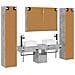 Set di mobili per il bagno 6 pcs Grigio Cemento - Foto miniatura 9