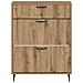 Mobile per scarpe HAARLEM 78 x 24 x 103 cm Legno ingegnerizzato - Foto miniatura 4
