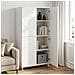Credenza Bianco Lucido 79 x 41 x 151 cm Legno ingegnerizzato - Foto miniatura 2