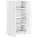 Credenza Bianco Lucido 79 x 41 x 151 cm Legno ingegnerizzato - Foto miniatura 3