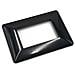20 Placche Muro 3 Posti Moduli Nero Lucido Compatibile Tipo Bticino Matix - Foto miniatura 1