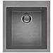 Lavello Quadra 100 Granitek 41x50 cm 1 vasca Colore Grigio Cemento 48 - Foto miniatura 1