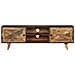 Mobile Porta Tv In Legno Massello Di Mango 140x30x45 Cm - Foto miniatura 5