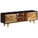 Mobile Porta Tv In Legno Massello Di Mango 140x30x45 Cm - Foto miniatura 1