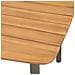 Tavolo Per Esterno In Legno Massello Acacia E Acciaio 150x90x72cm - Foto miniatura 3