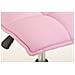 Sgabello da Lavoro Peking, Similpelle | Sgabello Ufficio Imbottito | Sgabello Studio da Scrivania Regolabile e con Ruote Rosa - Foto miniatura 4