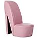 Poltrona A Forma Di Scarpa Con Tacco In Similpelle Rosa - Foto miniatura 1