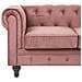 Set Da Salotto A 4 Posti In Velluto Rosa Chesterfield - Foto miniatura 15